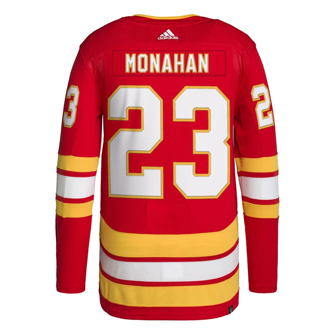 Men's adidas Calgary Flames Sean Monahan Authentic Home Primegreen Jersey