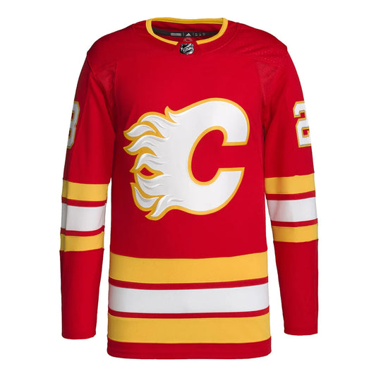 Men's adidas Calgary Flames Sean Monahan Authentic Home Primegreen Jersey