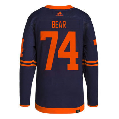 Men's adidas Edmonton Oilers Ethan Bear Authentic Alternate Primegreen Jersey